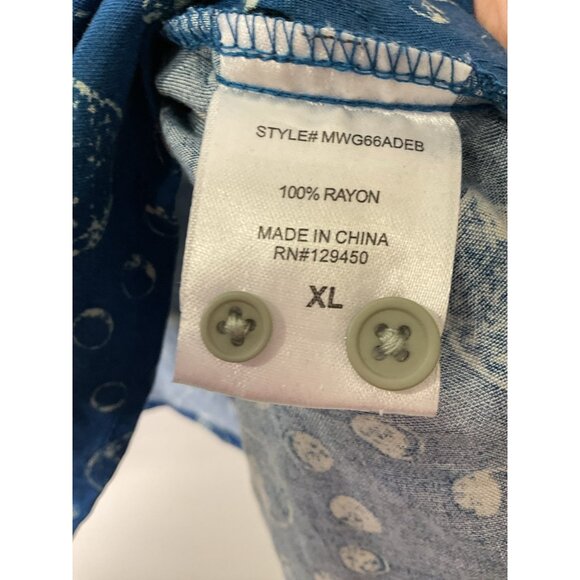 NWT Earthbound Trading Company Men’s Shirt Celestial Moon Boho XL - Picture 4 of 5